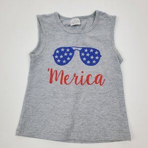 Kid's 3T/4T 'Merica tank top